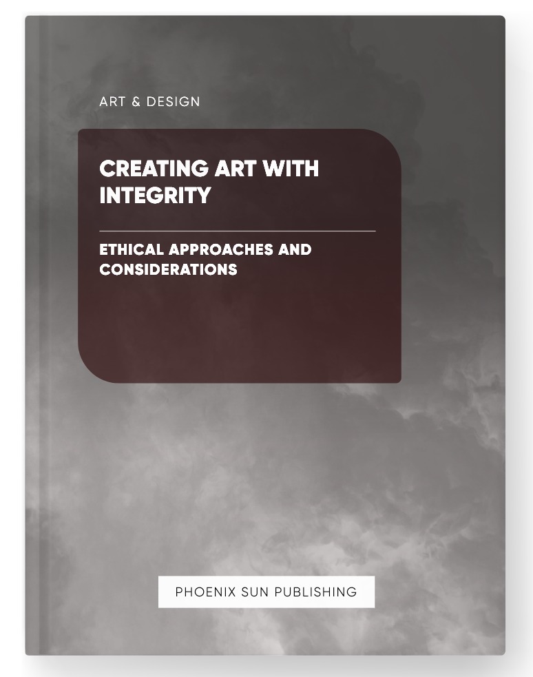 Creating Art with Integrity – Ethical Approaches and Considerations