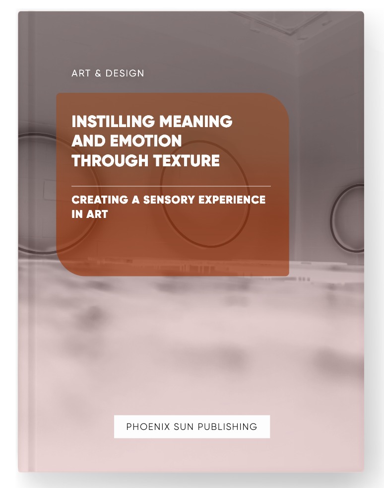 Instilling Meaning and Emotion through Texture – Creating a Sensory Experience in Art