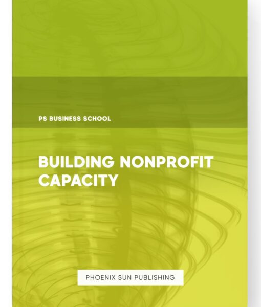 Building Nonprofit Capacity