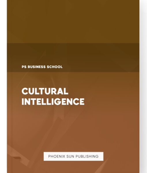 Cultural Intelligence