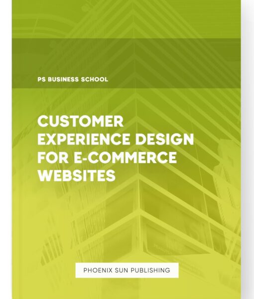 Customer Experience Design for E-commerce Websites