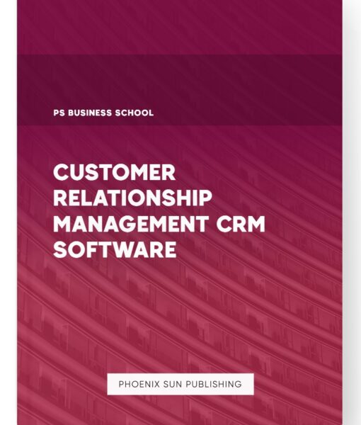 Customer Relationship Management CRM Software