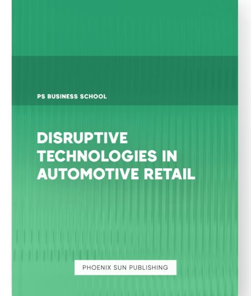 Disruptive Technologies in Automotive Retail