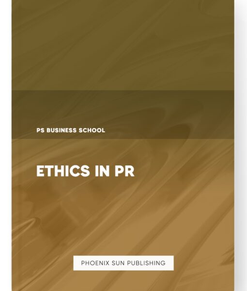 Ethics in PR