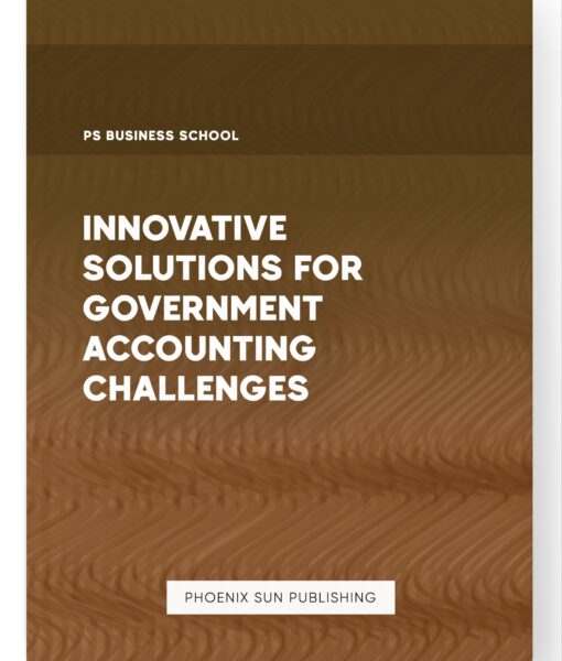 Innovative Solutions for Government Accounting Challenges