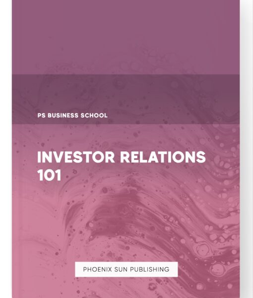 Investor Relations 101