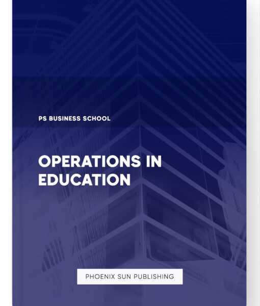 Operations in Education