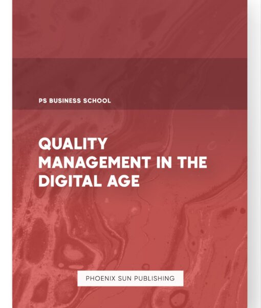 Quality Management in the Digital Age