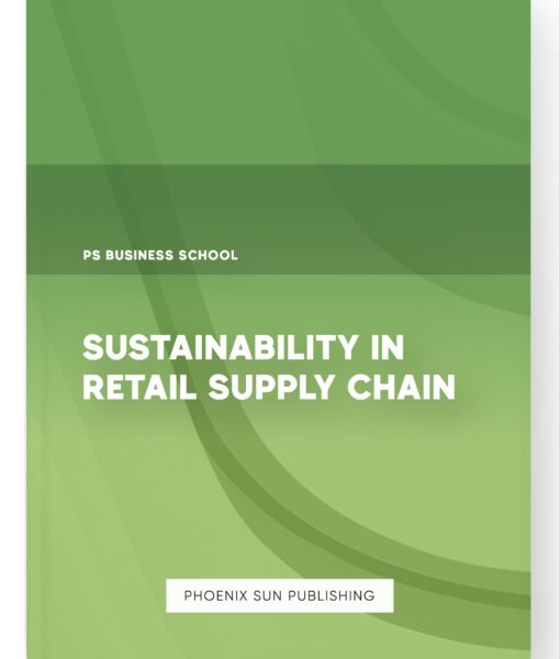 Sustainability in Retail Supply Chain