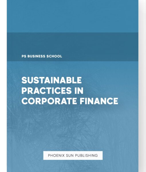 Sustainable Practices in Corporate Finance