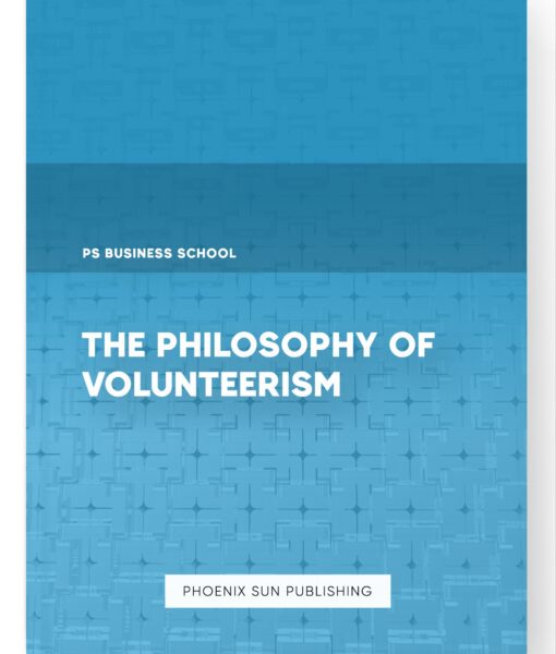 The Philosophy of Volunteerism