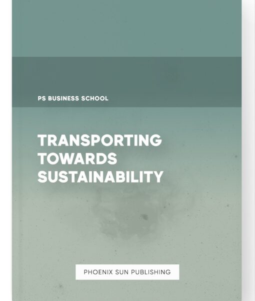 Transporting Towards Sustainability