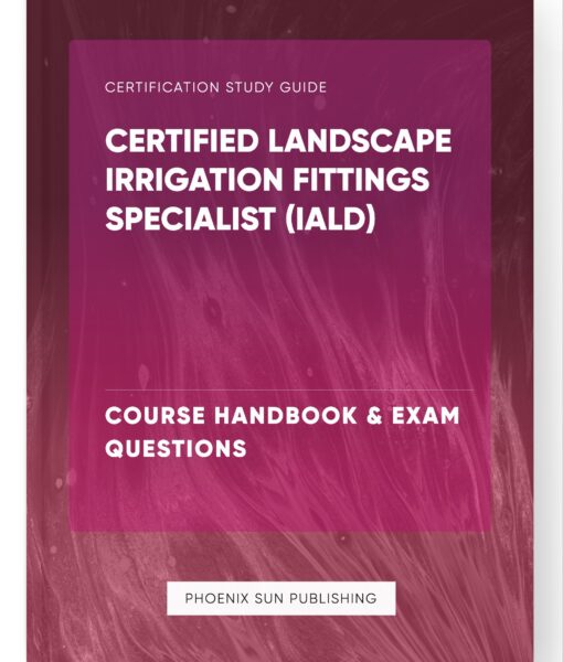 Certified Landscape Irrigation Fittings Specialist (IALD) – Course Handbook & Exam Questions