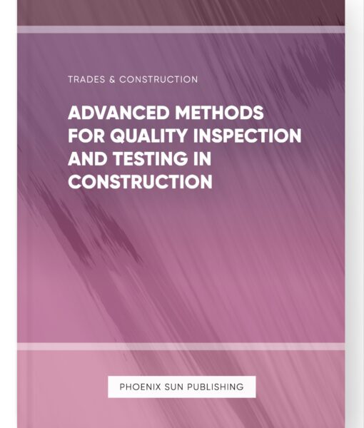 Advanced Methods for Quality Inspection and Testing in Construction