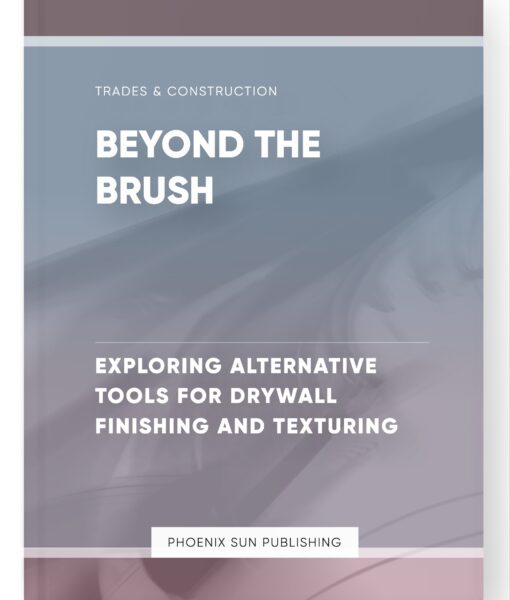 Beyond the Brush – Exploring Alternative Tools for Drywall Finishing and Texturing