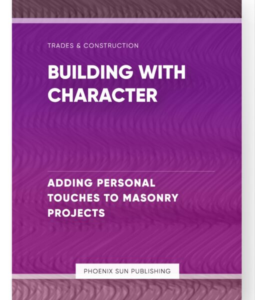 Building with Character – Adding Personal Touches to Masonry Projects