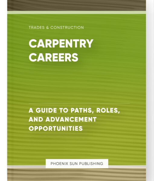 Carpentry Careers – A Guide to Paths, Roles, and Advancement Opportunities