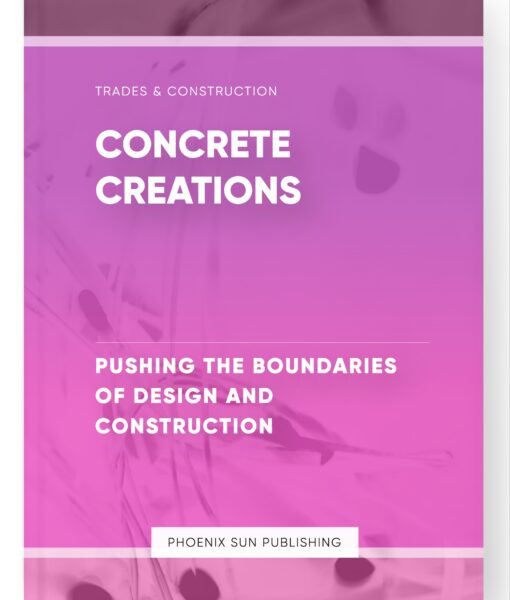 Concrete Creations – Pushing the Boundaries of Design and Construction