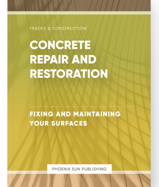 Concrete Repair and Restoration – Fixing and Maintaining Your Surfaces