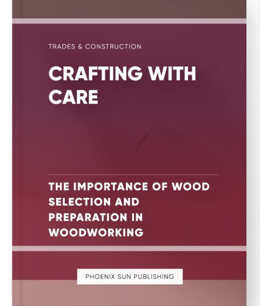 Crafting with Care – The Importance of Wood Selection and Preparation in Woodworking