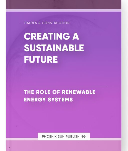 Creating a Sustainable Future – The Role of Renewable Energy Systems