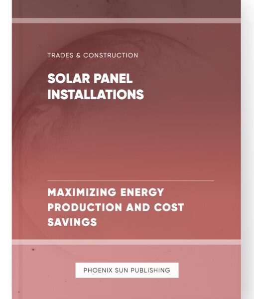 Solar Panel Installations – Maximizing Energy Production and Cost Savings