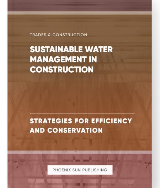 Sustainable Water Management in Construction – Strategies for Efficiency and Conservation