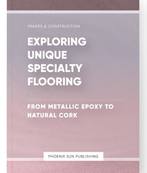 Exploring Unique Specialty Flooring – From Metallic Epoxy to Natural Cork