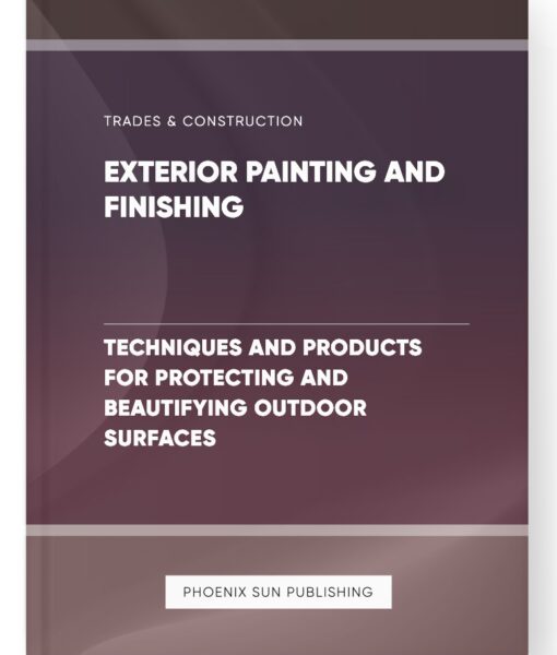 Exterior Painting and Finishing – Techniques and Products for Protecting and Beautifying Outdoor Surfaces