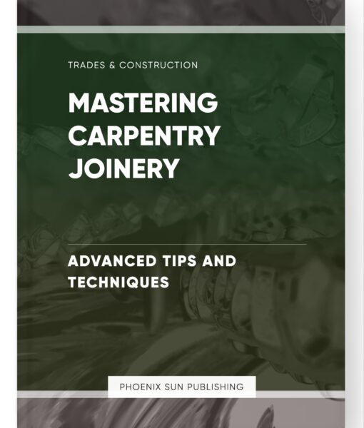 Mastering Carpentry Joinery – Advanced Tips and Techniques