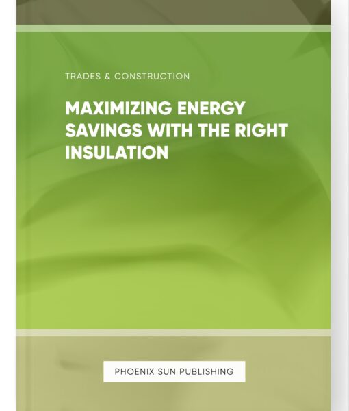 Maximizing Energy Savings with the Right Insulation