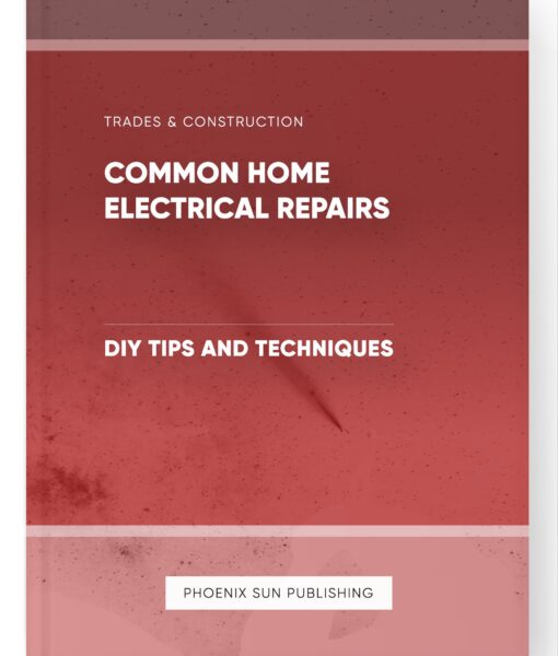 Common Home Electrical Repairs – DIY Tips and Techniques