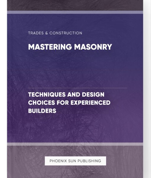 Mastering Masonry – Techniques and Design Choices for Experienced Builders