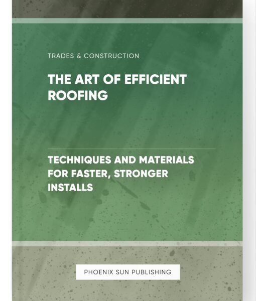 The Art of Efficient Roofing – Techniques and Materials for Faster, Stronger Installs