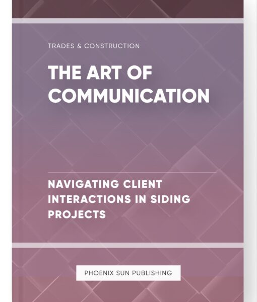 The Art of Communication – Navigating Client Interactions in Siding Projects