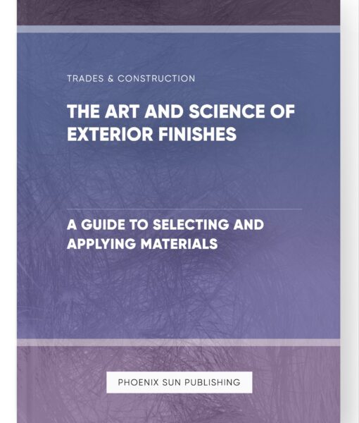 The Art and Science of Exterior Finishes – A Guide to Selecting and Applying Materials