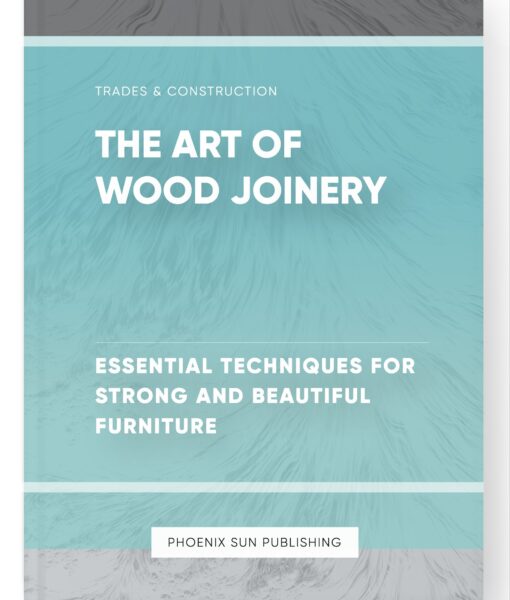 The Art of Wood Joinery – Essential Techniques for Strong and Beautiful Furniture