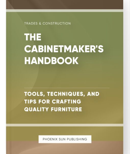 The Cabinetmaker’s Handbook – Tools, Techniques, and Tips for Crafting Quality Furniture