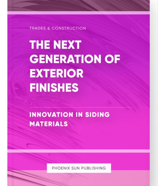 The Next Generation of Exterior Finishes – Innovation in Siding Materials