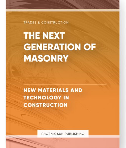 The Next Generation of Masonry – New Materials and Technology in Construction