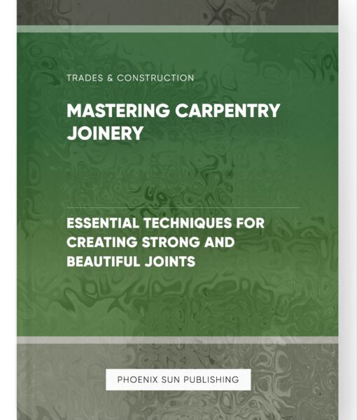 Mastering Carpentry Joinery – Essential Techniques for Creating Strong and Beautiful Joints