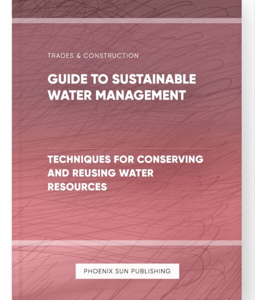 Guide to Sustainable Water Management – Techniques for Conserving and Reusing Water Resources