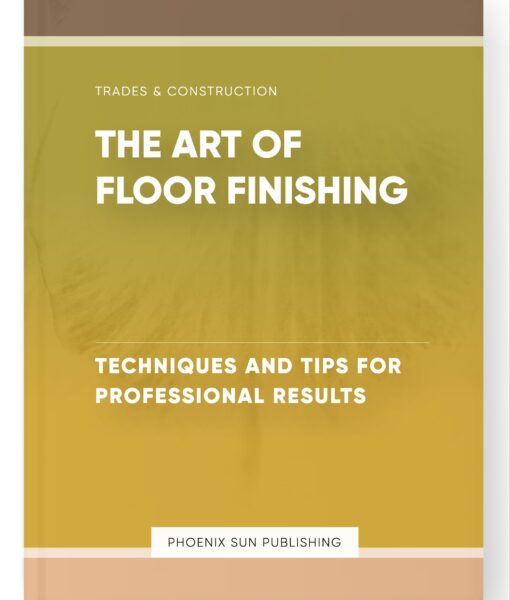 The Art of Floor Finishing – Techniques and Tips for Professional Results