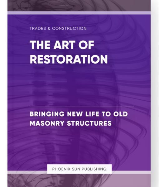 The Art of Restoration – Bringing New Life to Old Masonry Structures