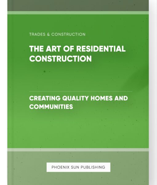 The Art of Residential Construction – Creating Quality Homes and Communities