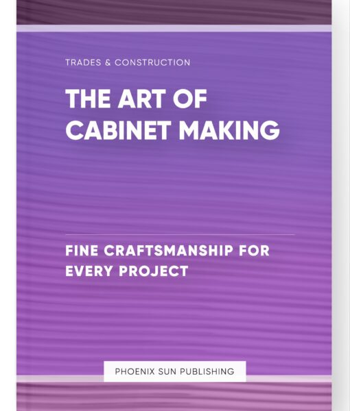 The Art of Cabinet Making – Fine Craftsmanship for Every Project