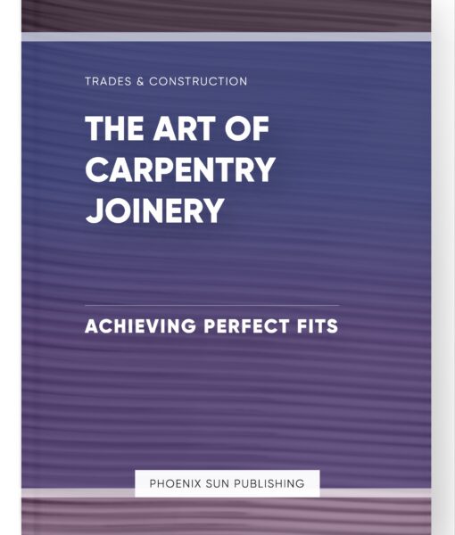 The Art of Carpentry Joinery – Achieving Perfect Fits