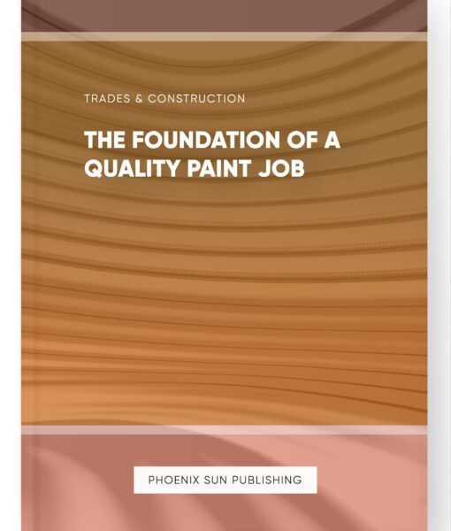 The Foundation of a Quality Paint Job