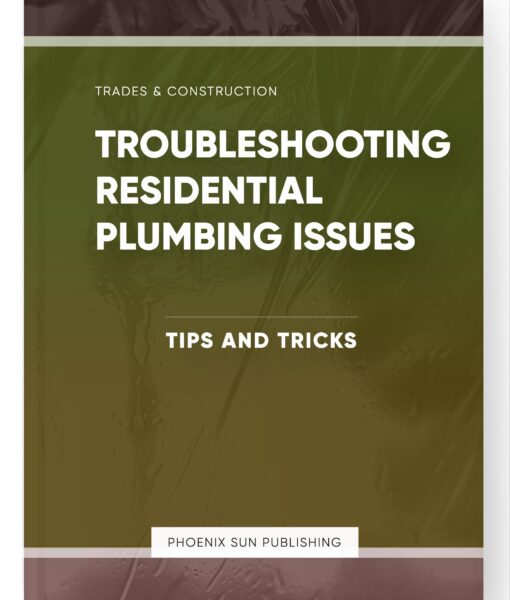 Troubleshooting Residential Plumbing Issues – Tips and Tricks