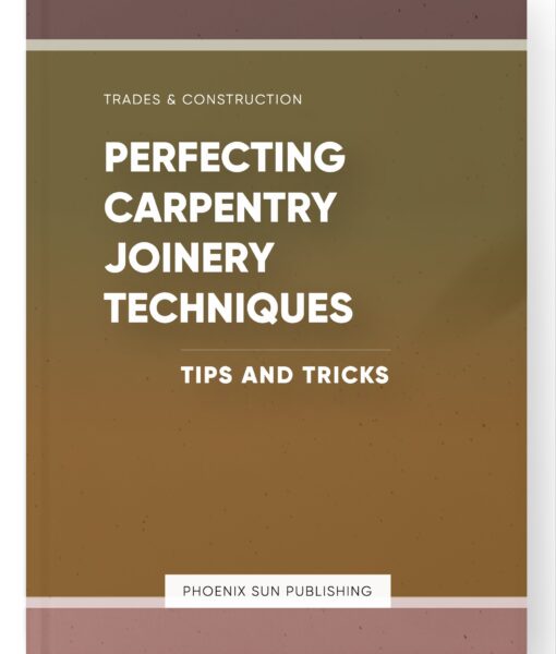 Perfecting Carpentry Joinery Techniques – Tips and Tricks